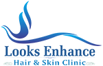 Official Brand Logo of Looks Enhance - Hair Clininc In Delhi NCR Region.